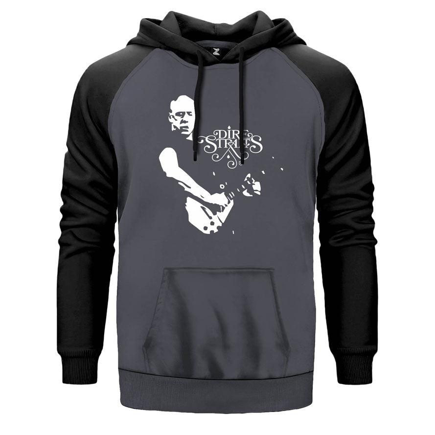 Dire Straits Guitar Çift Renk Reglan Kol Sweatshirt