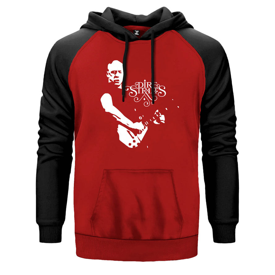 Dire Straits Guitar Çift Renk Reglan Kol Sweatshirt