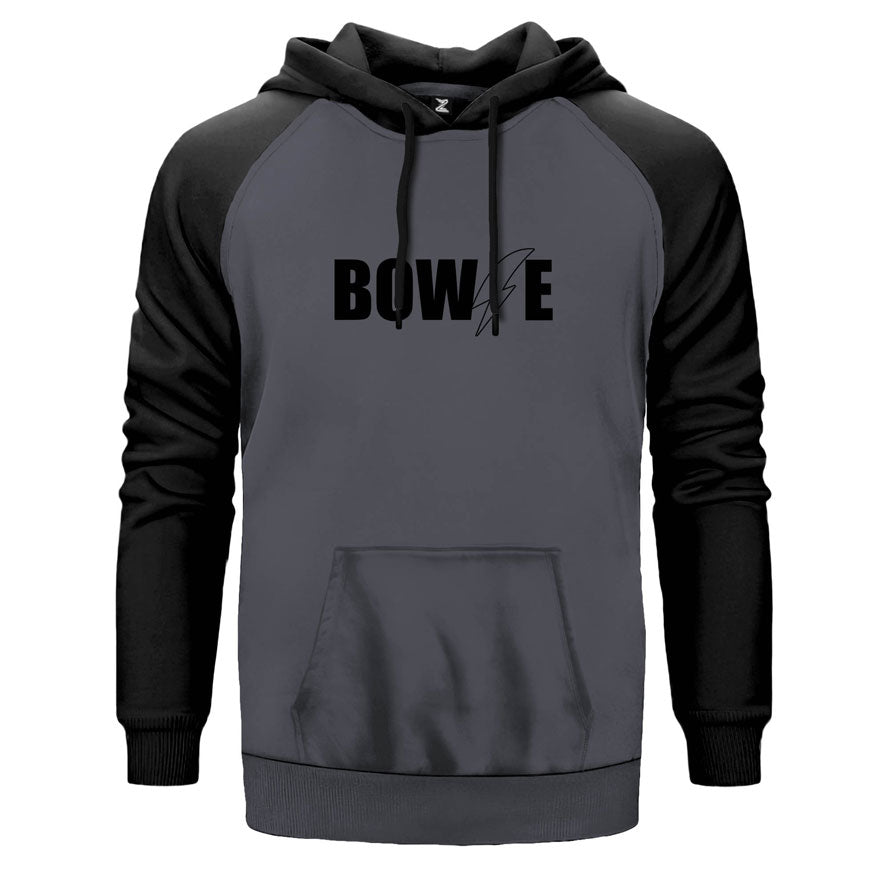 David Bowie Logo Çift Renk Reglan Kol Sweatshirt