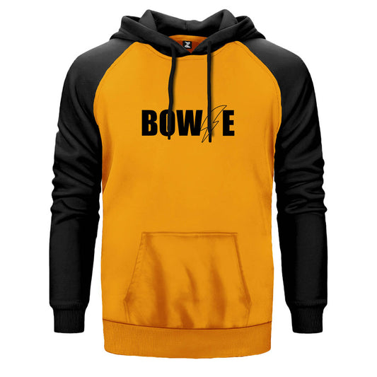 David Bowie Logo Çift Renk Reglan Kol Sweatshirt