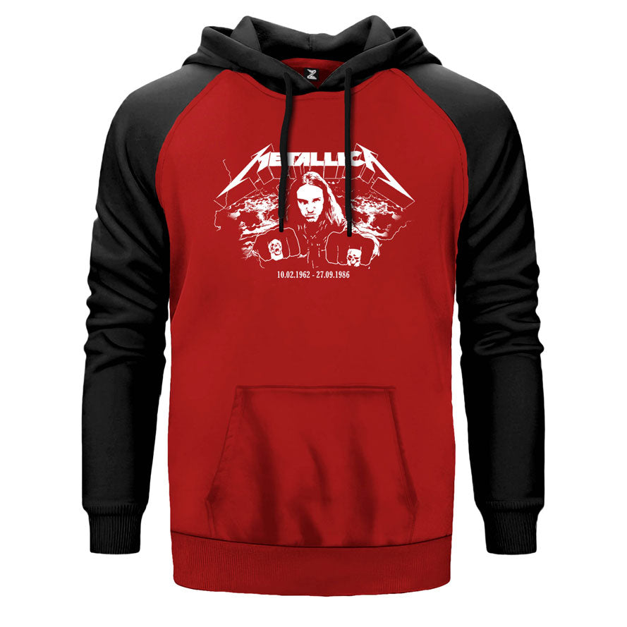 Cliff Burton Punch Çift Renk Reglan Kol Sweatshirt