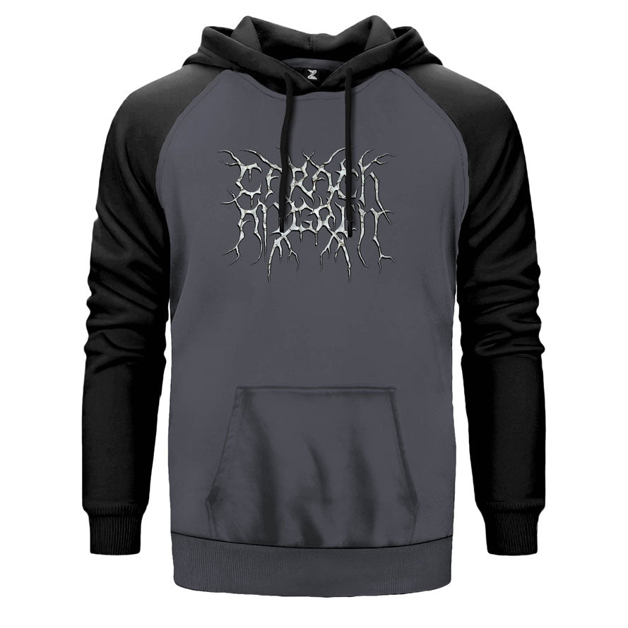 Carach Angren Logo Çift Renk Reglan Kol Sweatshirt