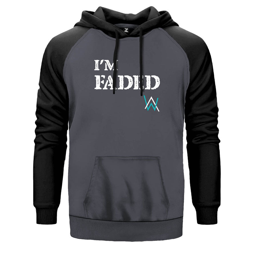 Alan Walker Faded Çift Renk Reglan Kol Sweatshirt