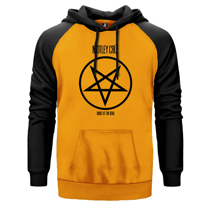 Mötley Crüe Shout At The Devil Çift Renk Reglan Kol Sweatshirt
