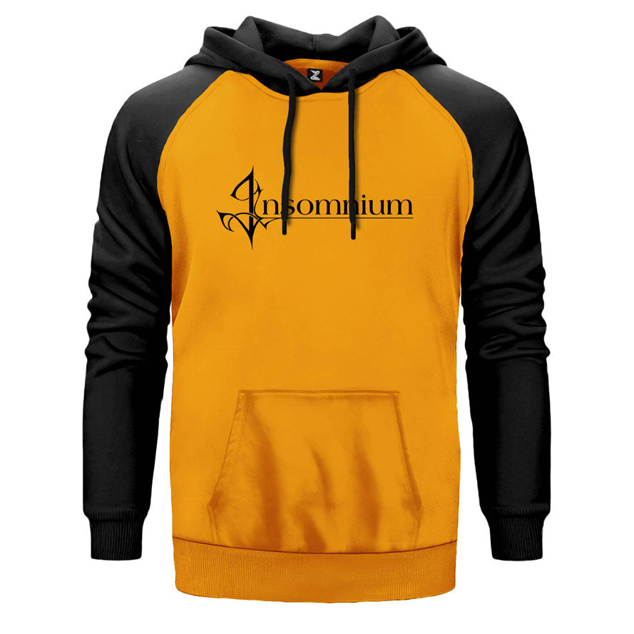 Insomnium Logo Çift Renk Reglan Kol Sweatshirt