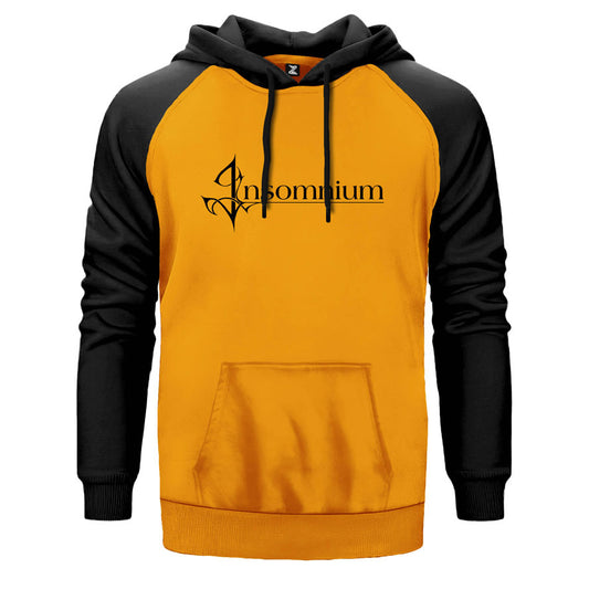 Insomnium Logo Çift Renk Reglan Kol Sweatshirt