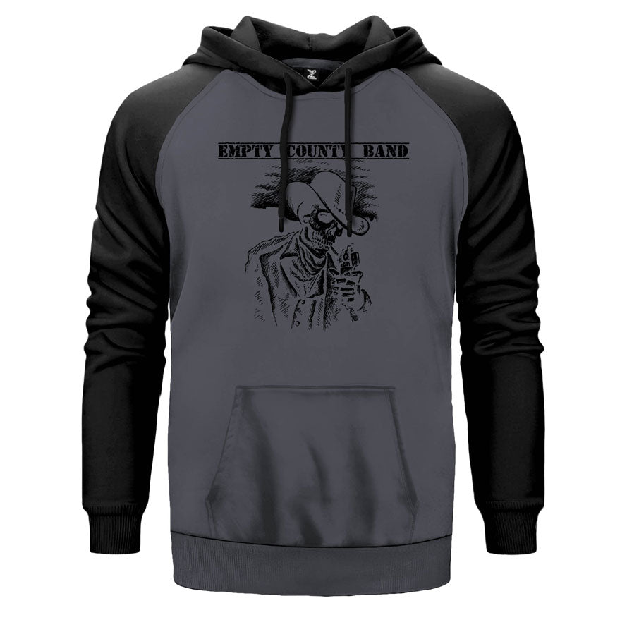 Empty Count Band Çift Renk Reglan Kol Sweatshirt