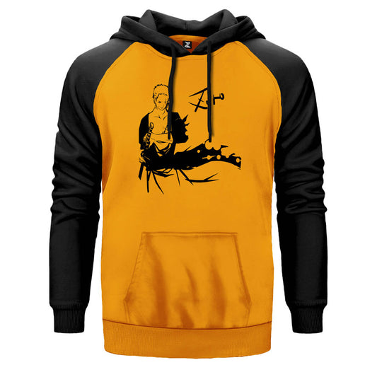 One Piece Roronao Zoro Çift Renk Reglan Kol Sweatshirt