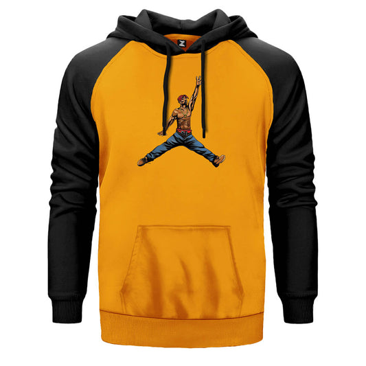 Tupac Jordan Çift Renk Reglan Kol Sweatshirt
