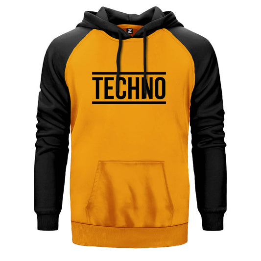 Techno Çift Renk Reglan Kol Sweatshirt