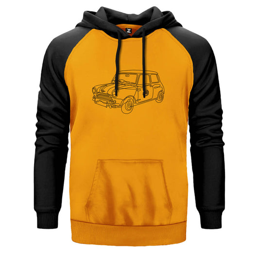 Mini Cooper Old Çift Renk Reglan Kol Sweatshirt