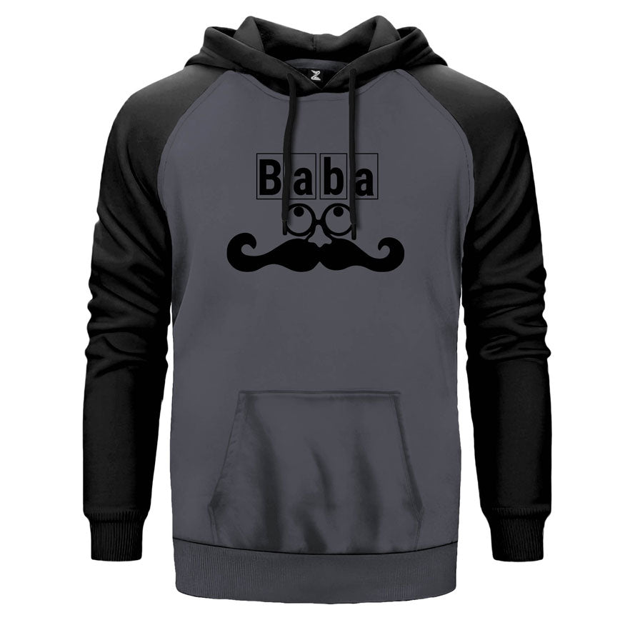 Baba Çift Renk Reglan Kol Sweatshirt