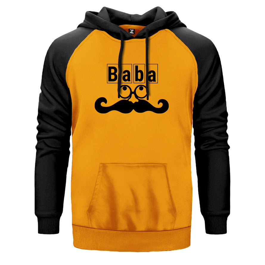 Baba Çift Renk Reglan Kol Sweatshirt