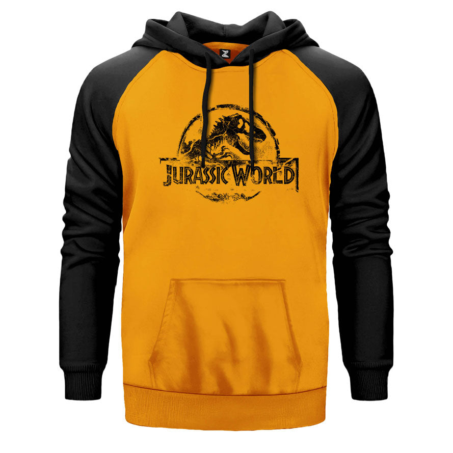 Jurassic Park Older Çift Renk Reglan Kol Sweatshirt