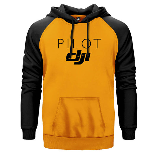 İndirimli DJI Pilot Sarı Renk Reglan Kol Sweatshirt