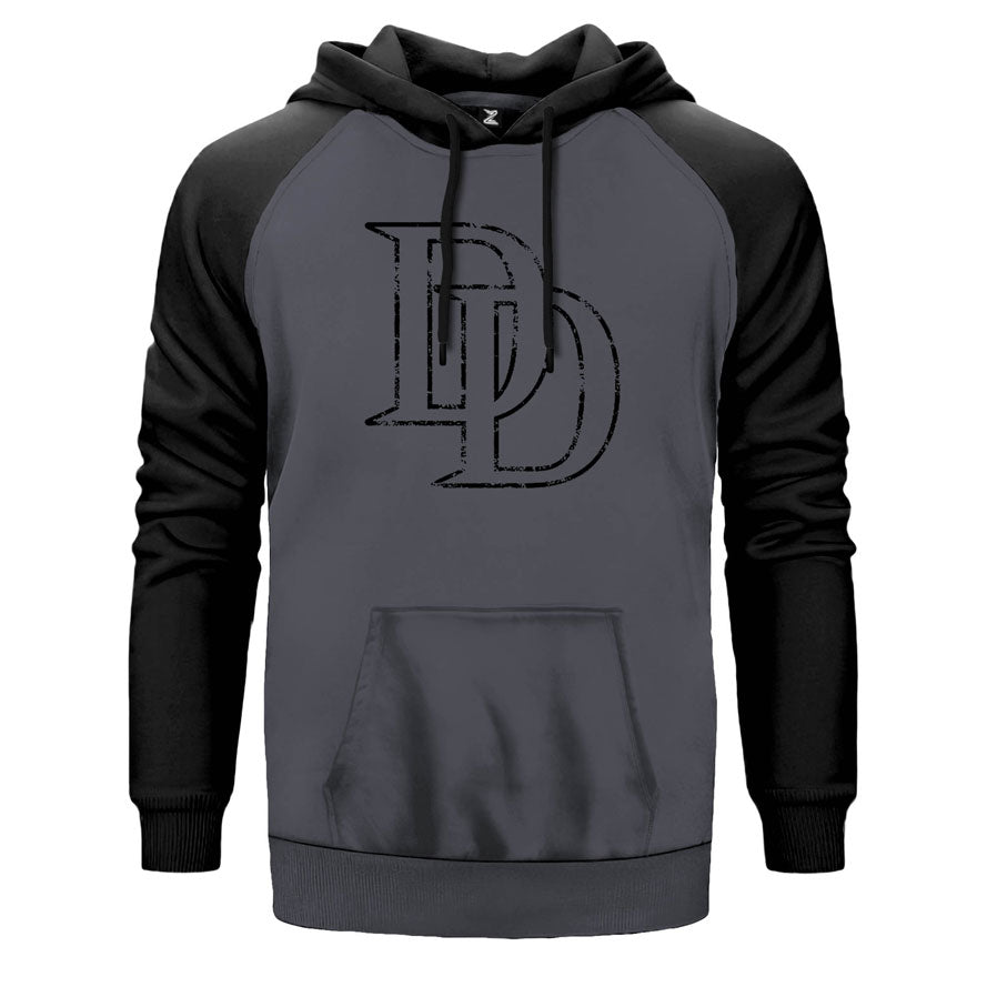 Dara Devil Logo Çift Renk Reglan Kol Sweatshirt