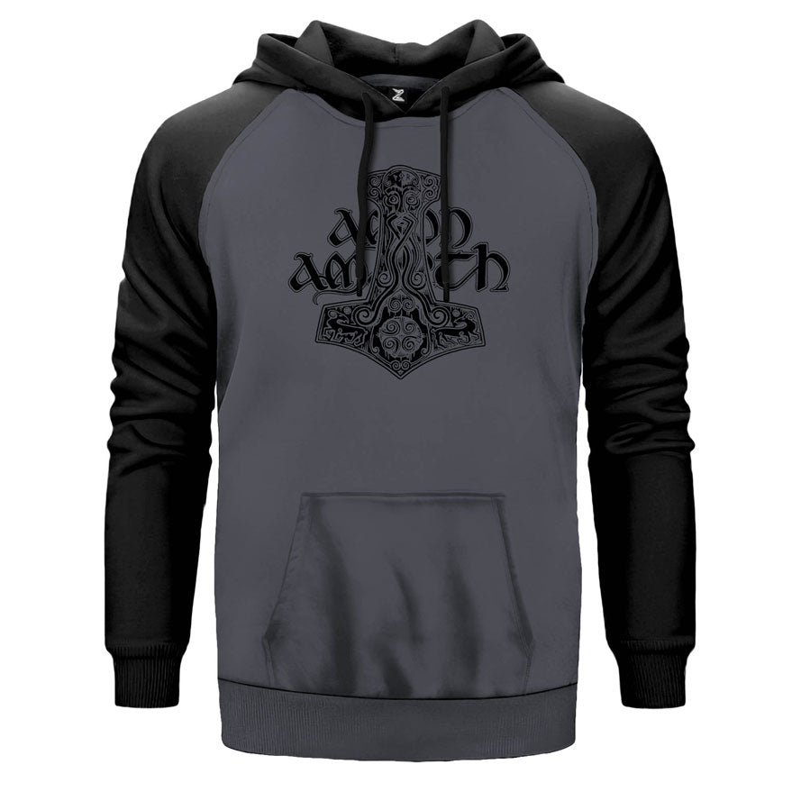 Amon Amarth Thor Hammer Çift Renk Reglan Kol Sweatshirt