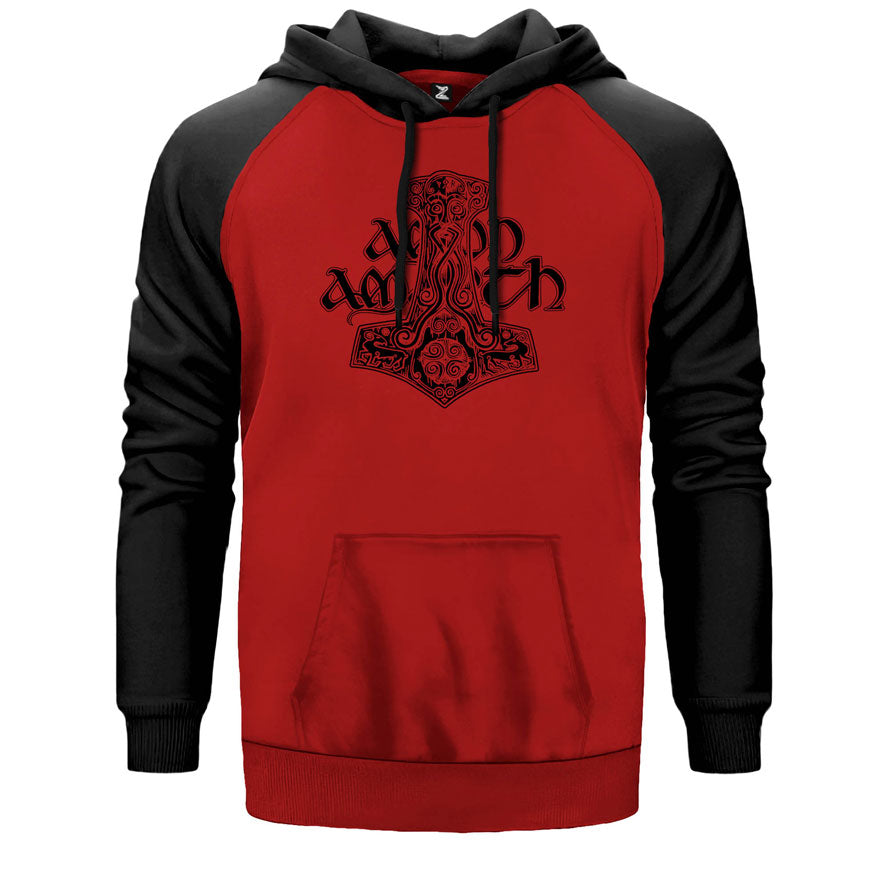 Amon Amarth Thor Hammer Çift Renk Reglan Kol Sweatshirt