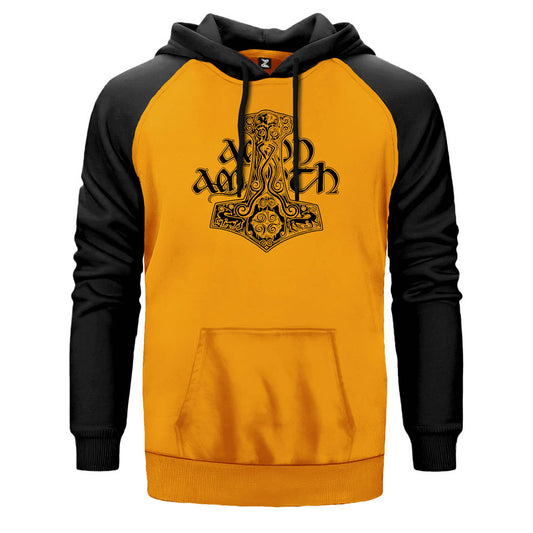 Amon Amarth Thor Hammer Çift Renk Reglan Kol Sweatshirt