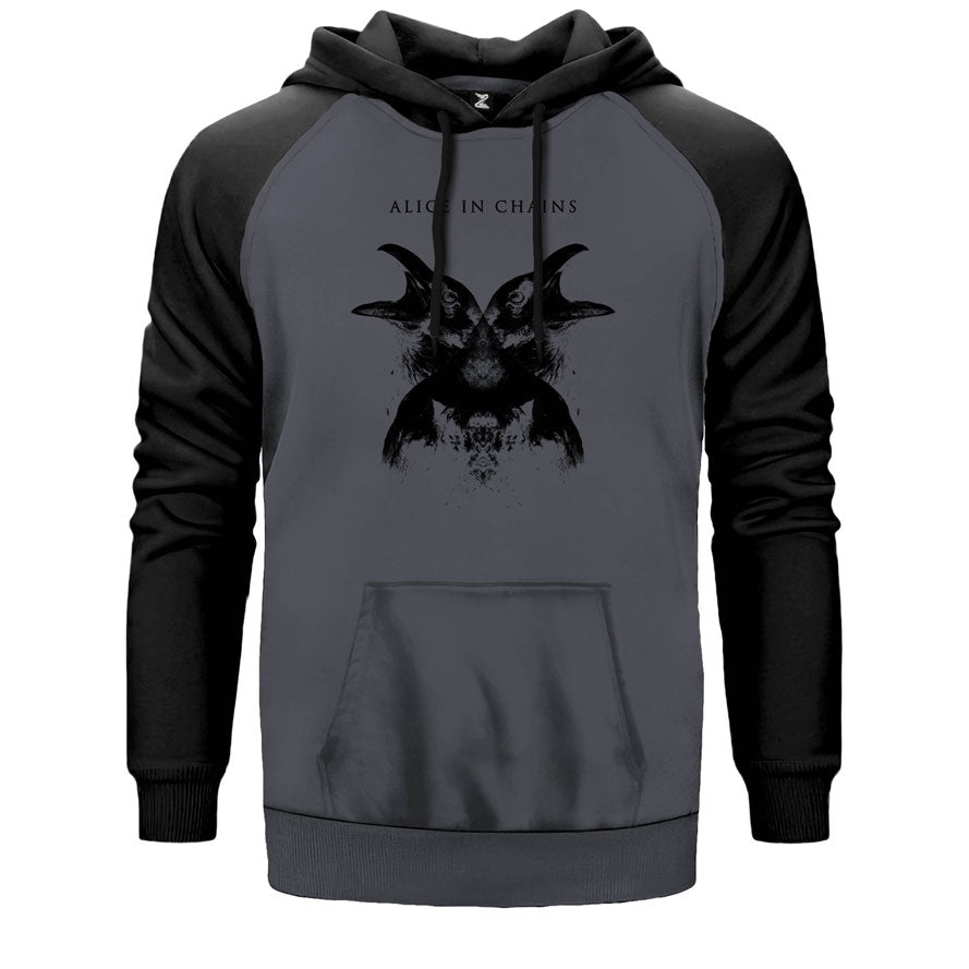 Alice in Chains Hollow Çift Renk Reglan Kol Sweatshirt