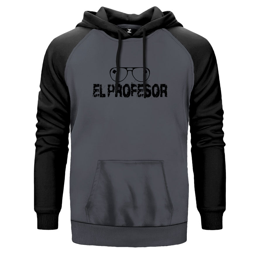 La Casa De Papel El Professor Çift Renk Reglan Kol Sweatshirt