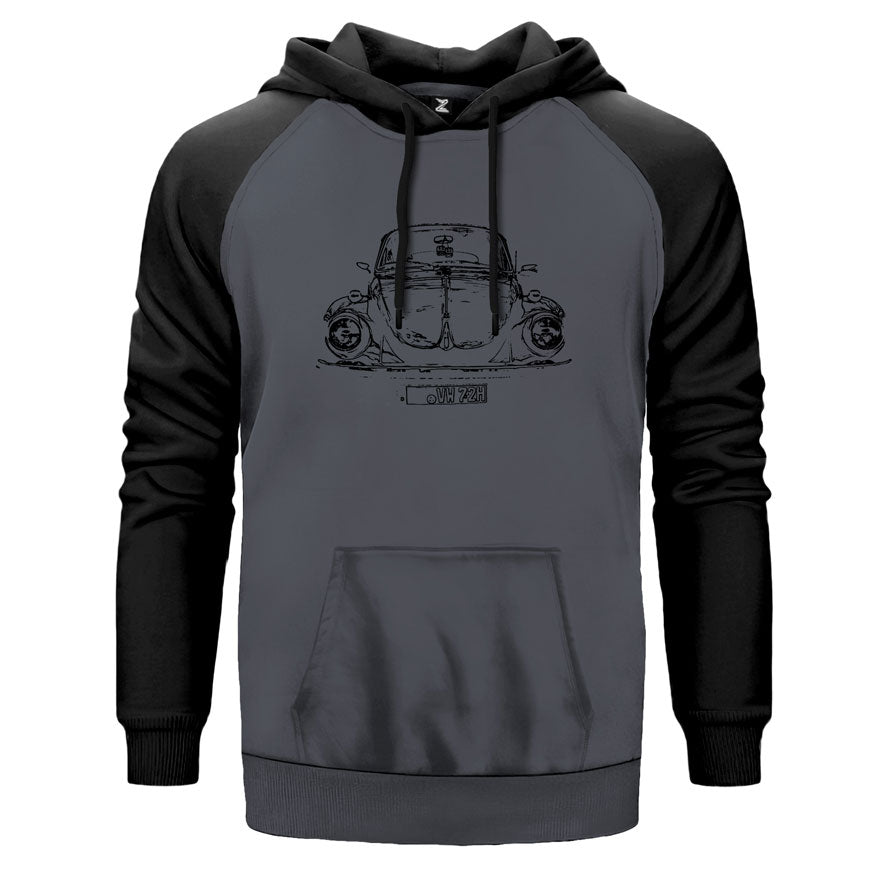 Volkswagen Vosvos 1972 Çift Renk Reglan Kol Sweatshirt