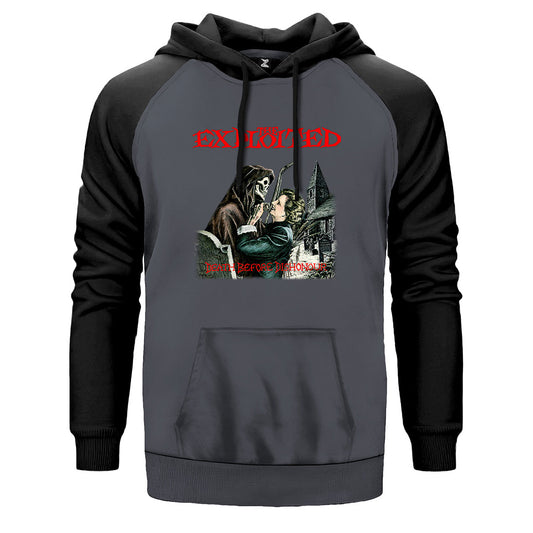 The Exploited Death Before Dishonour Çift Renk Reglan Kol Sweatshirt