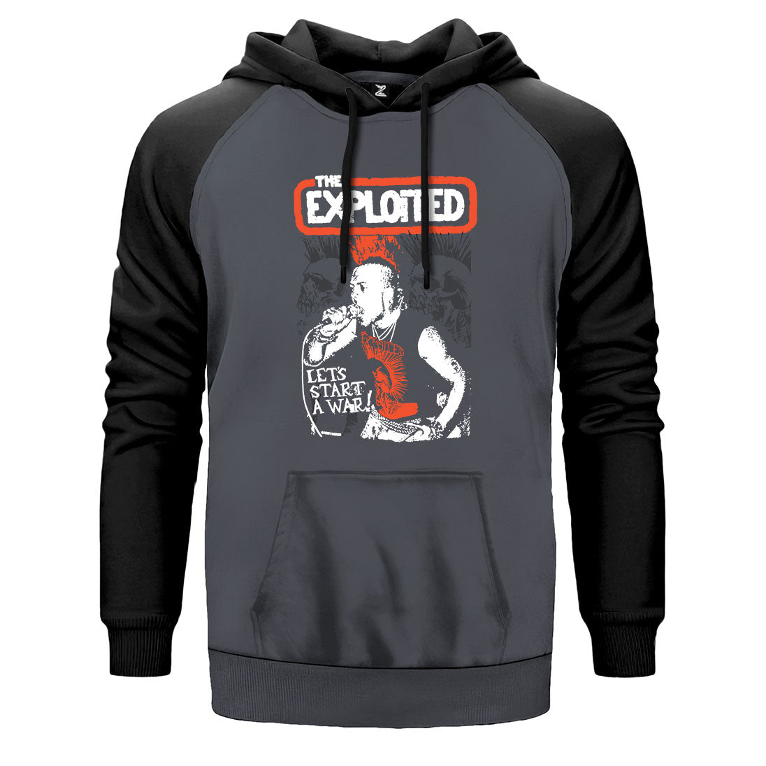 The Exploited on Stage Çift Renk Reglan Kol Sweatshirt