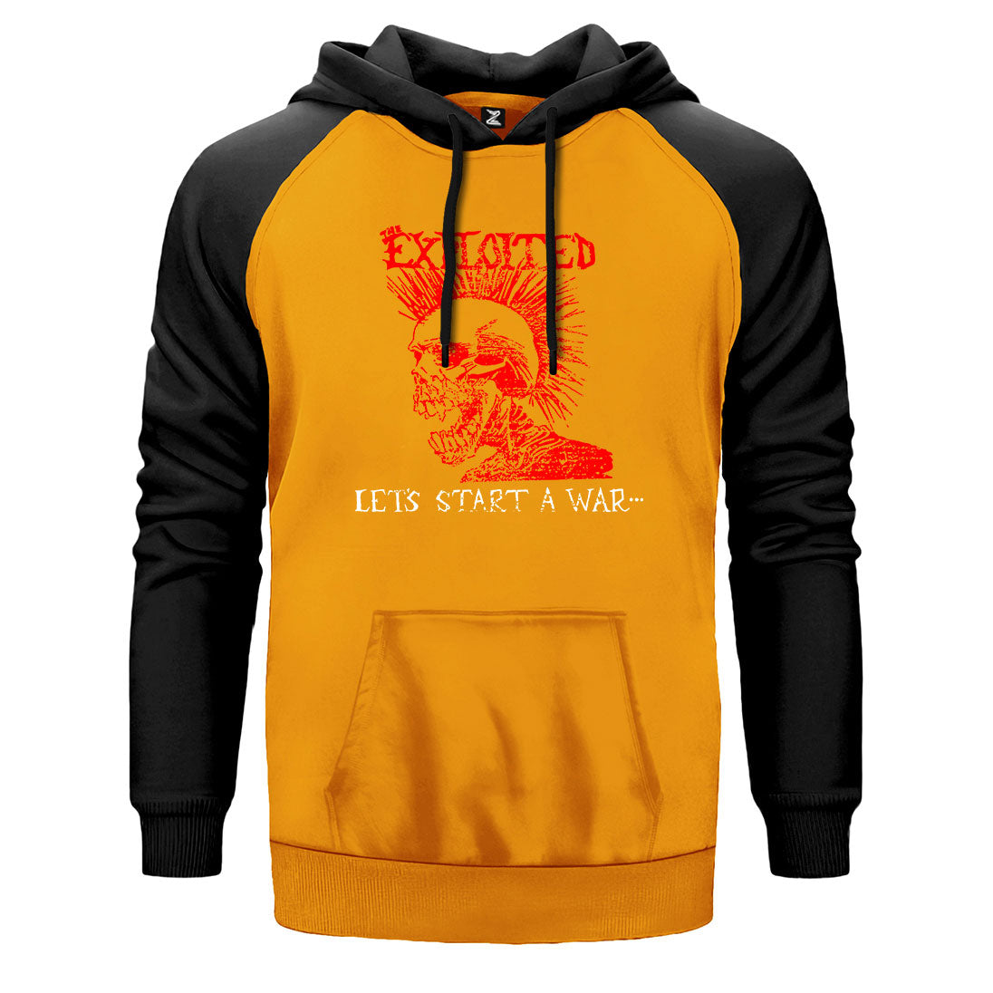 The Exploited Let's Start a War Çift Renk Reglan Kol Sweatshirt