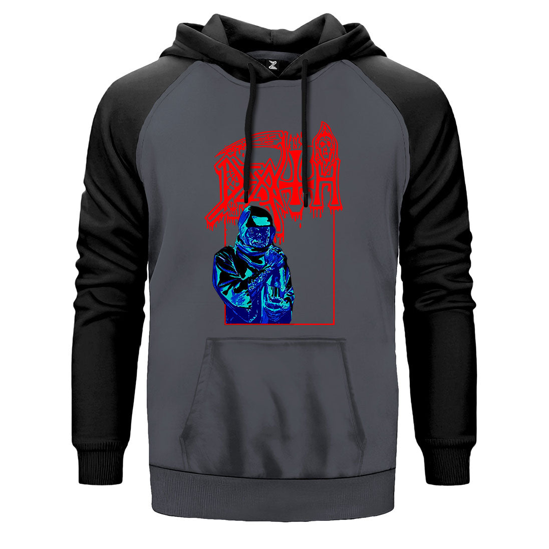 Death Lepros Çift Renk Reglan Kol Sweatshirt