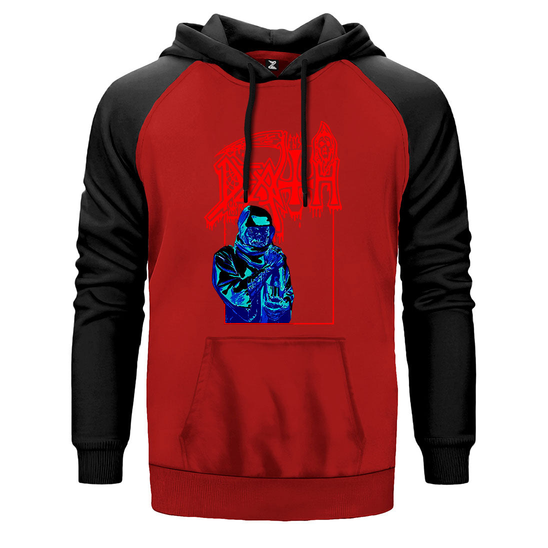 Death Lepros Çift Renk Reglan Kol Sweatshirt