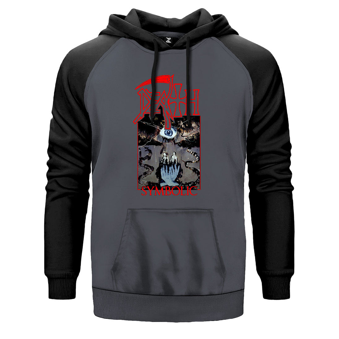 Death Symbolic Çift Renk Reglan Kol Sweatshirt