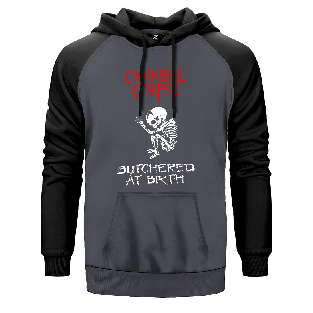 Cannibal Corpse Butchered At Birth Çift Renk Reglan Kol Sweatshirt