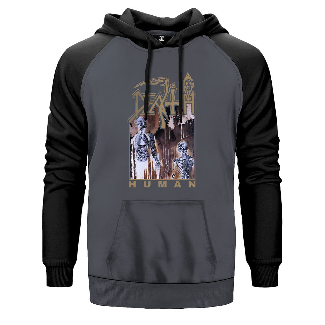 Death Human 2 Çift Renk Reglan Kol Sweatshirt