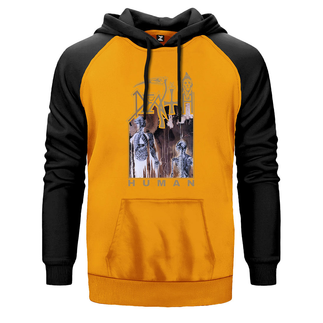 Death Human 2 Çift Renk Reglan Kol Sweatshirt