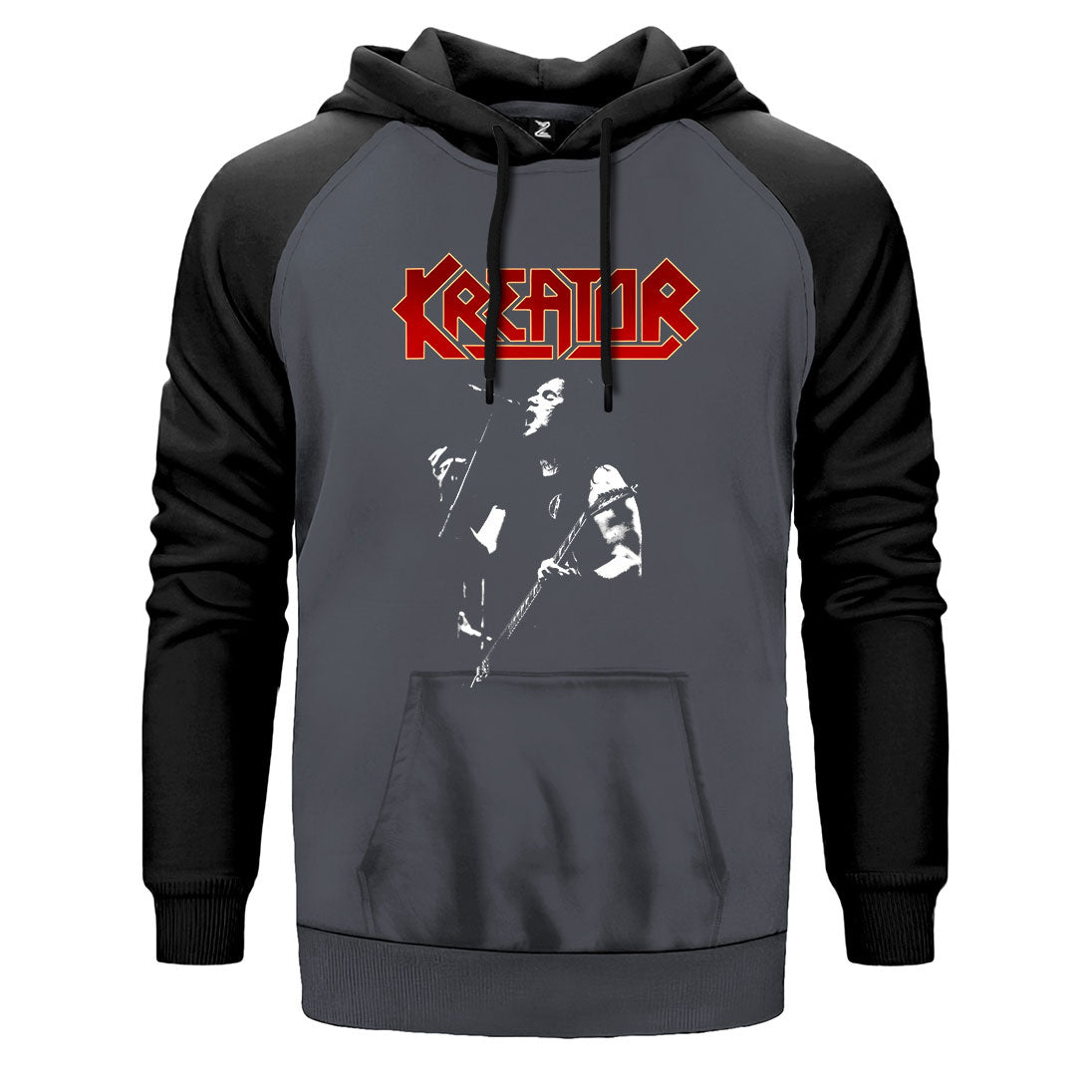 Kreator United in Hate Çift Renk Reglan Kol Sweatshirt