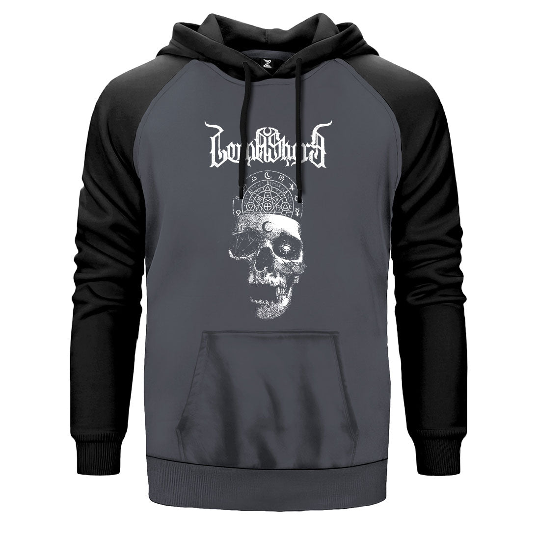 Lorna Shore Skull Çift Renk Reglan Kol Sweatshirt