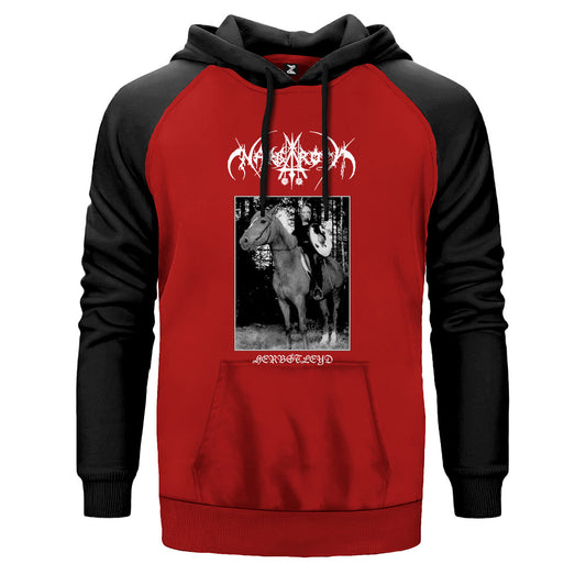 Nargaroth Herbstleyd Çift Renk Reglan Kol Sweatshirt