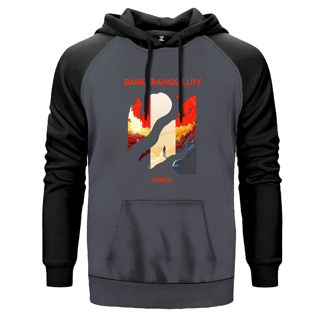 Dark Tranquillity Moment Çift Renk Reglan Kol Sweatshirt