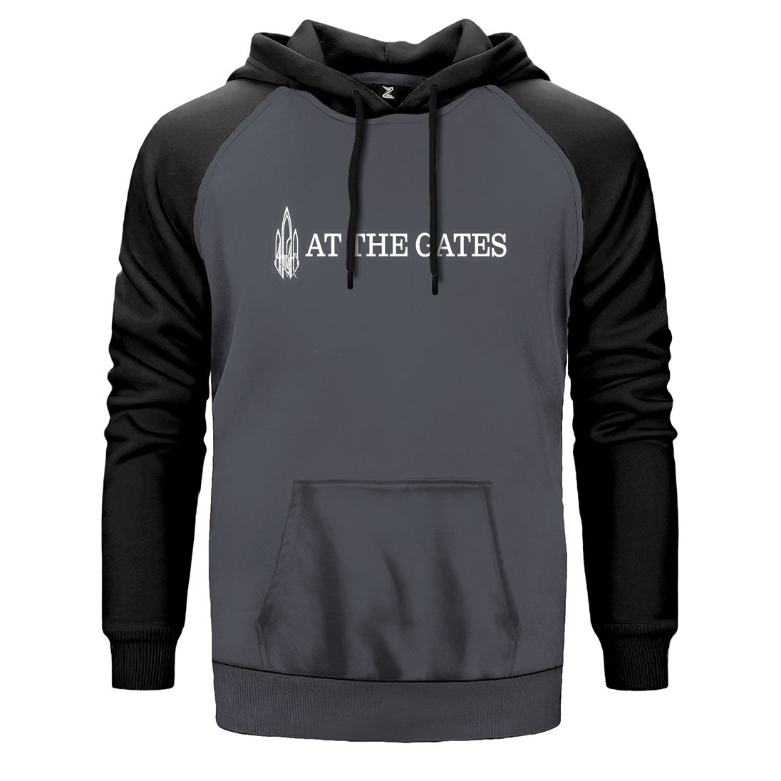 At The Gates Logo Çift Renk Reglan Kol Sweatshirt