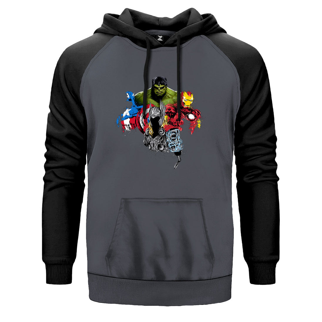 Avengers Boss Çift Renk Reglan Kol Sweatshirt