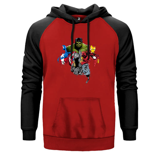 Avengers Boss Çift Renk Reglan Kol Sweatshirt