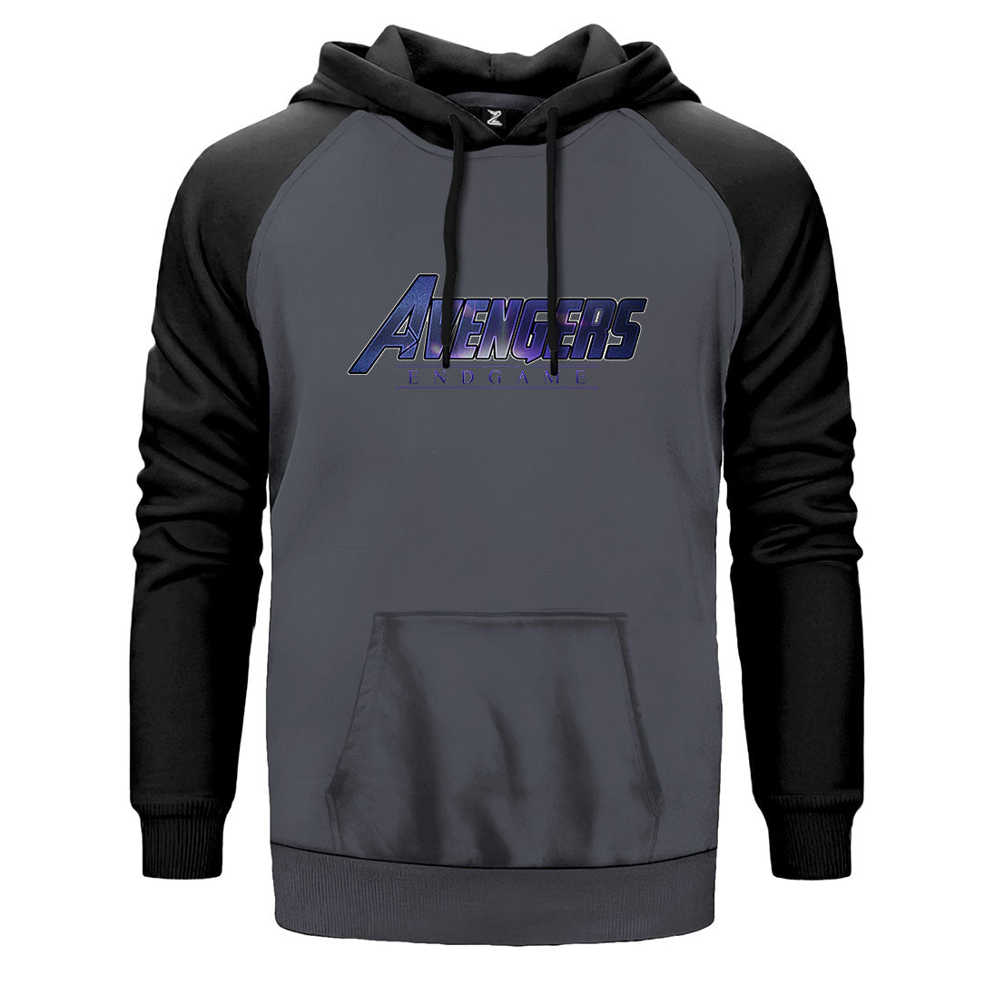 Avengers End Game Logo 3 Çift Renk Reglan Kol Sweatshirt