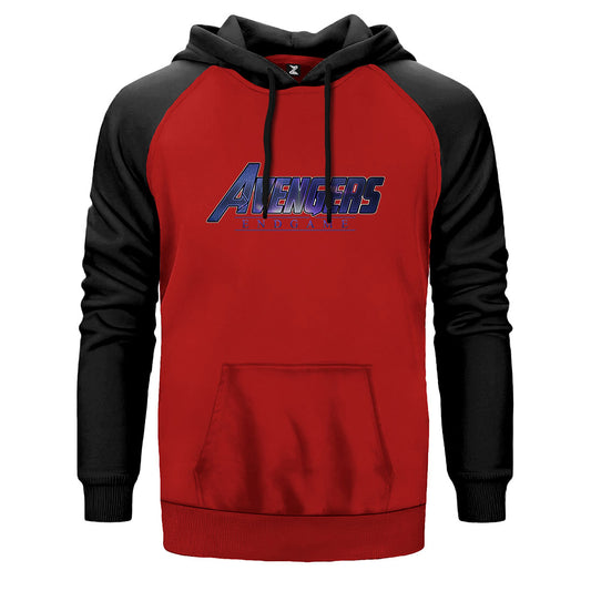 Avengers End Game Logo 3 Çift Renk Reglan Kol Sweatshirt