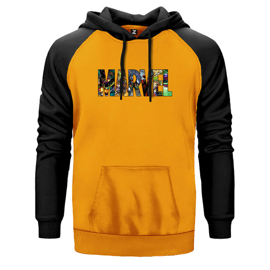 Marvel Heroes in Post Çift Renk Reglan Kol Sweatshirt