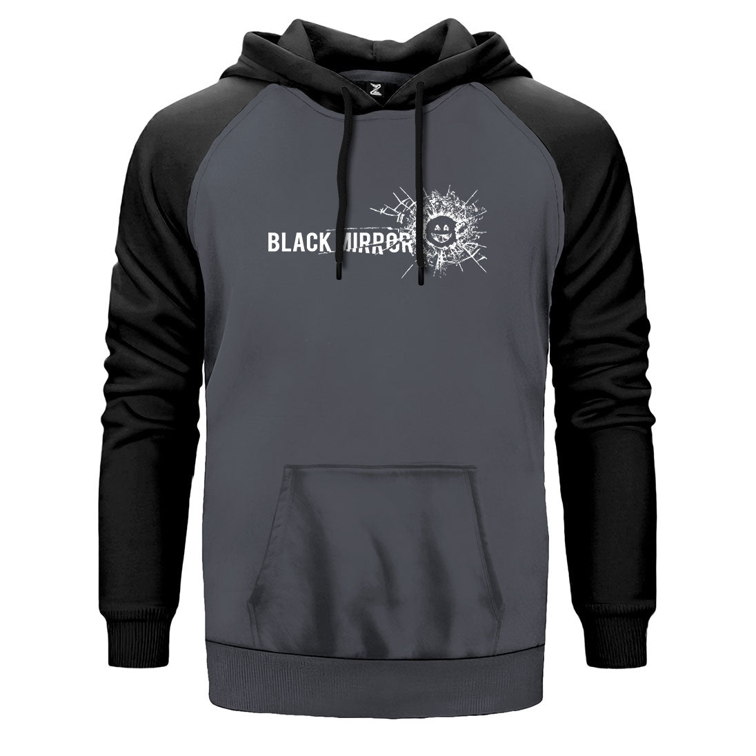 Black Mirror Çift Renk Reglan Kol Sweatshirt