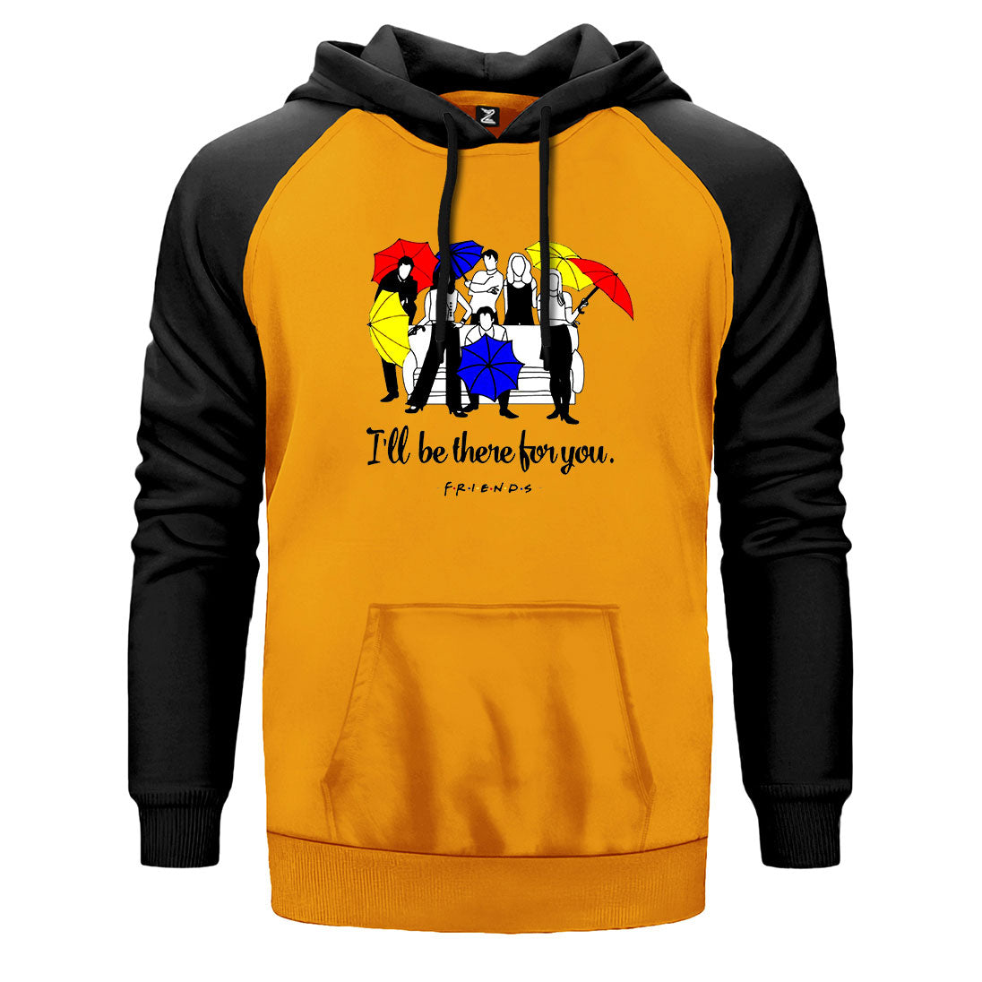 Friends I Will Be There For You Çift Renk Reglan Kol Sweatshirt