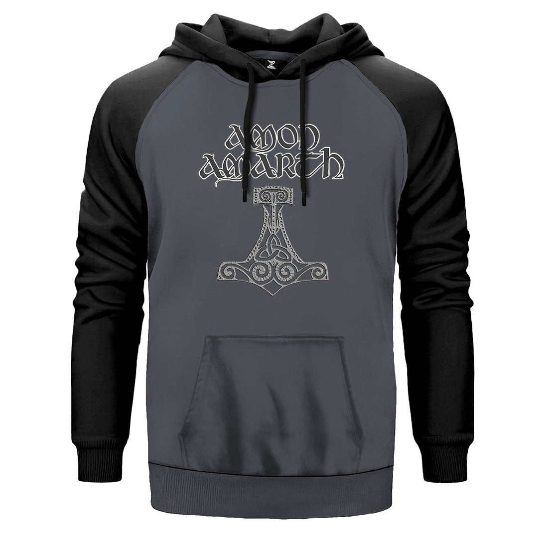 Amon Amarth Mjolnir Çift Renk Reglan Kol Sweatshirt