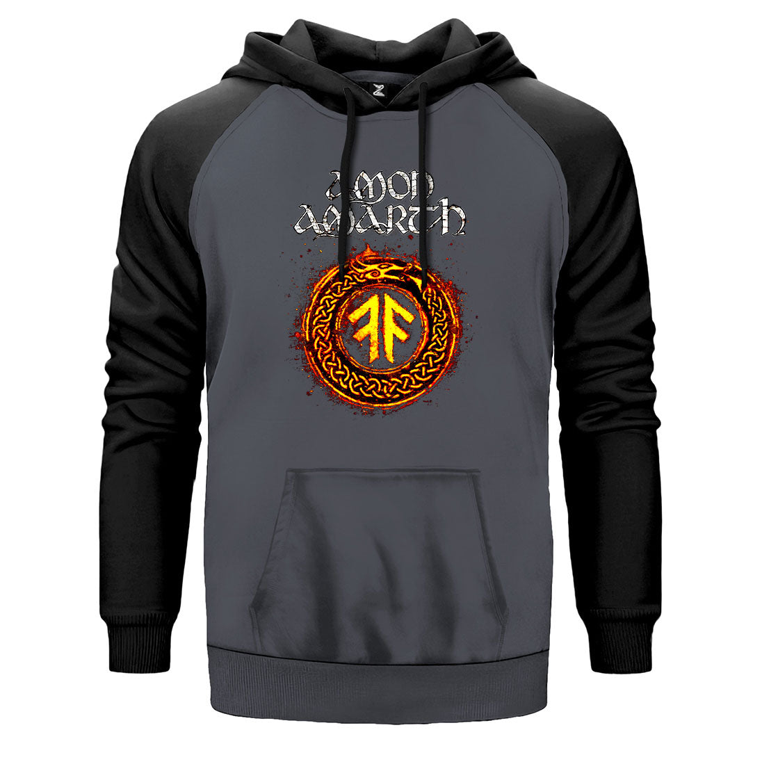 Amon Amarth Skull Çift Renk Reglan Kol Sweatshirt