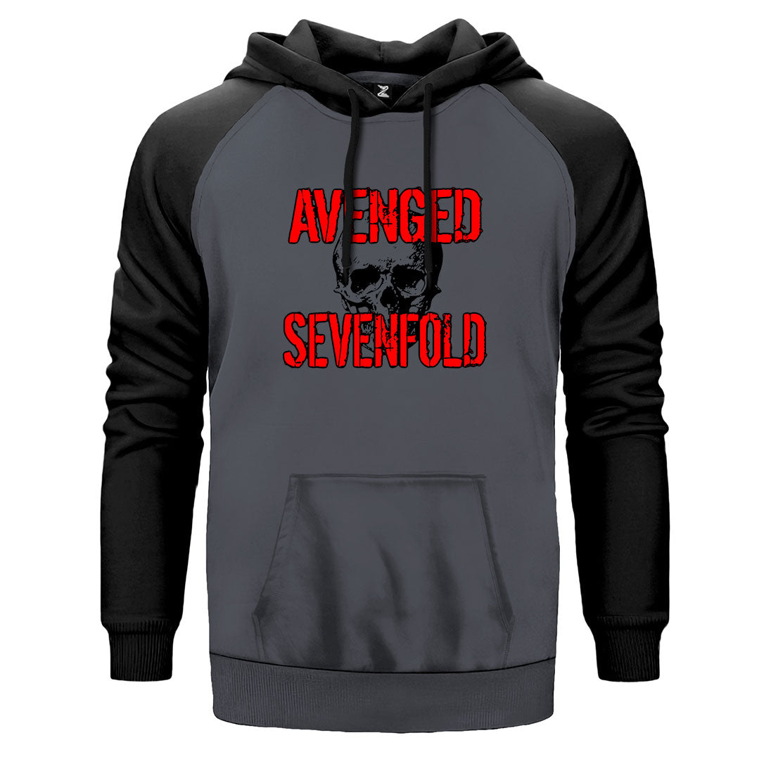 Avenged Sevenfold Skull Çift Renk Reglan Kol Sweatshirt